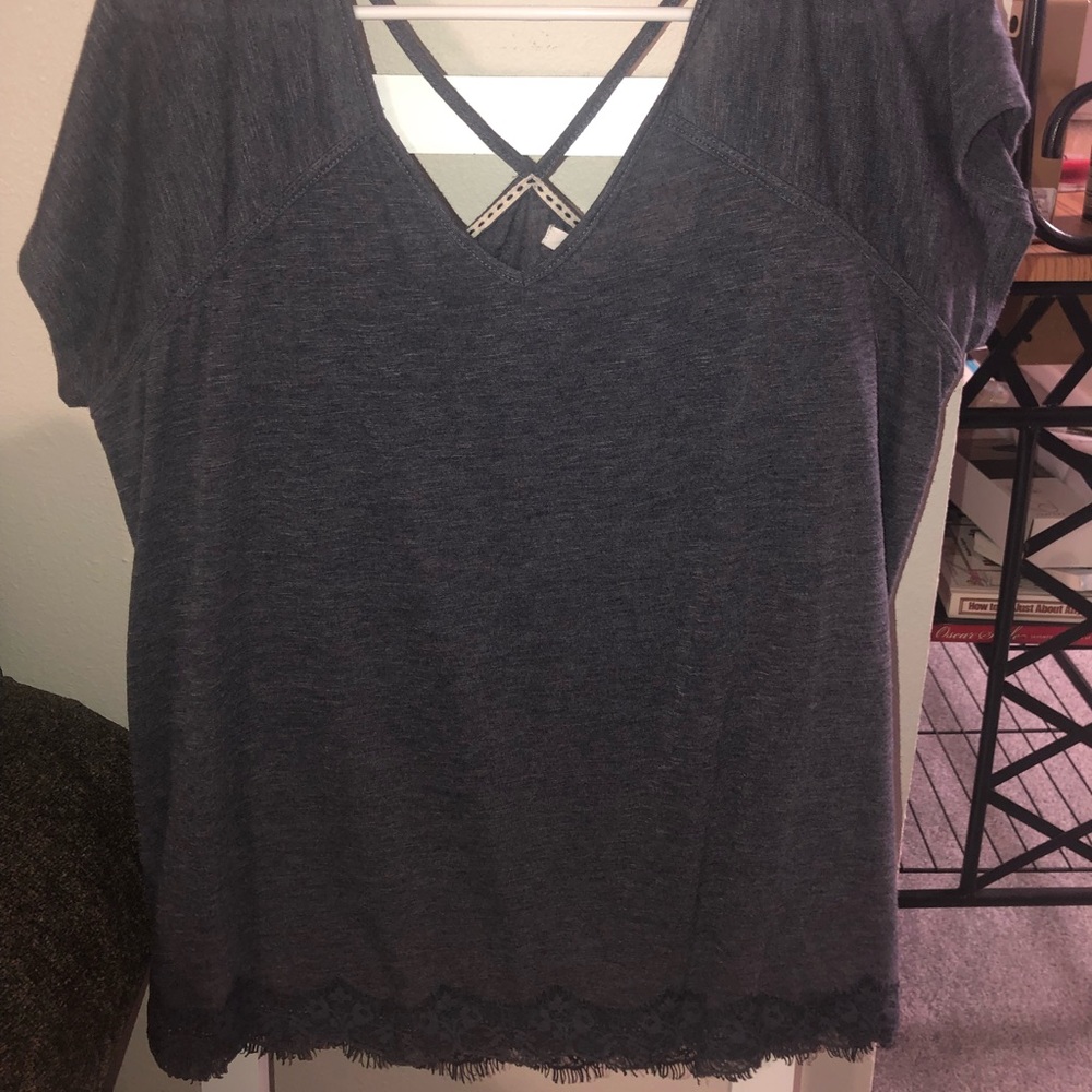 Navy Blue V-Neck